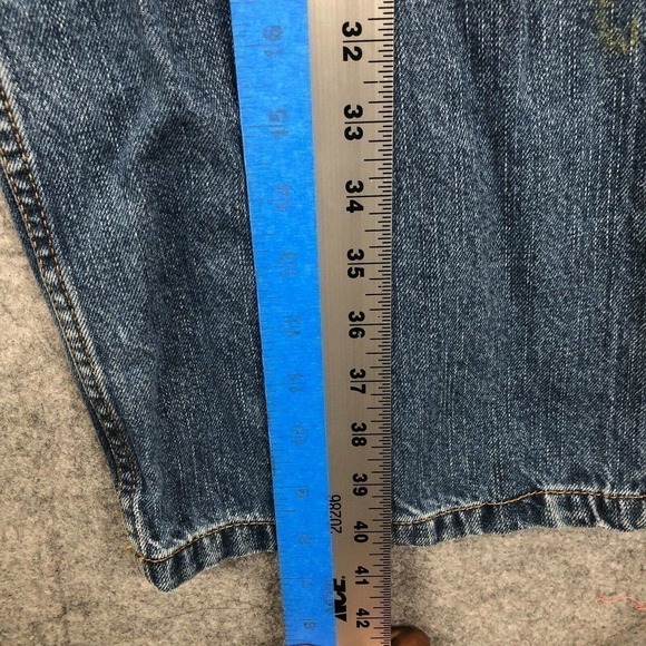 Anchor Blue 38x30 Loose Baggy Vtg 90s Grunge Skate Classic Wash Denim Baggy - Picture 9 of 12